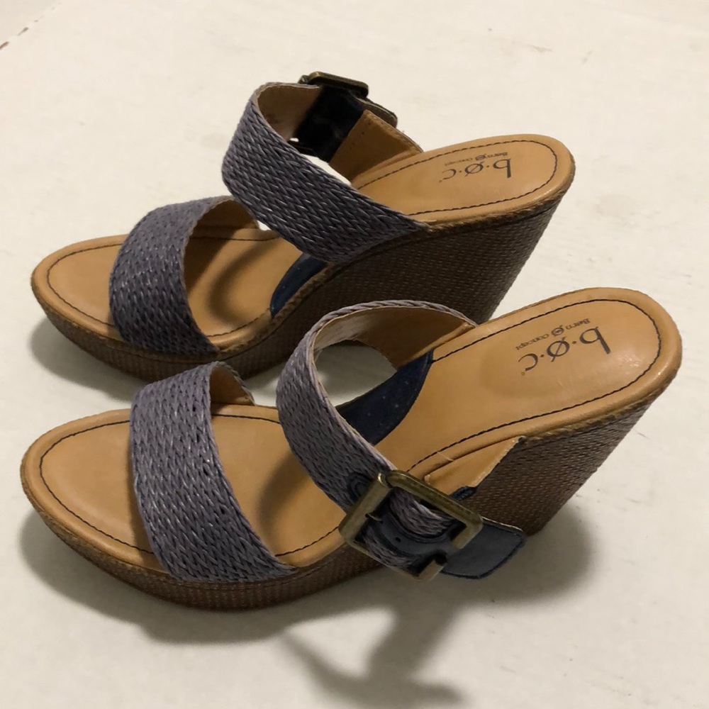 boc Born Concepts Wedge Sandals Shoes SZ 8